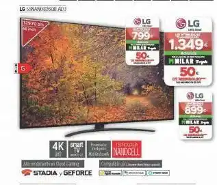 Milar Lg 55nand@2008 al 139.70 cm int g 4k smart atendiments in good gaming tv v stadia geforce lg 799 tecnologia nanocel oferta