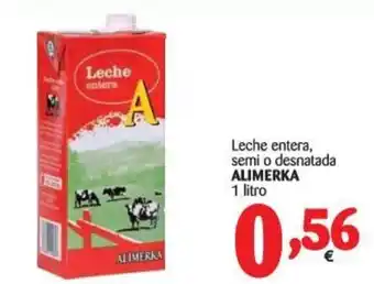 Alimerka ALimerka Leche entera, semi o desnatada 1L oferta