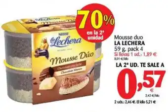 Alimerka La Lechera Mousse duo 59g oferta