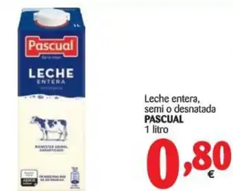 Alimerka Pascual Leche entera, semi o desnatada 1L oferta