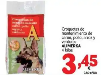 Alimerka Alimerka Croquetas de mantenimiento de came, pollo,arroz y verduras 4kg oferta