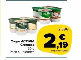 Carrefour Market Yogur activia cremoso oferta