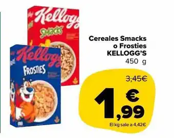 Carrefour Market Cereales smacks o frosties kellogg's oferta