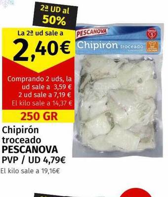 Maskom Supermercados Chipirón troceado pescanova oferta