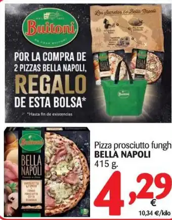 Alimerka Bella Napoli Pizza prosciutto fungh 415g oferta