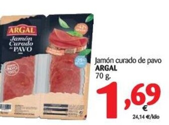 Alimerka Argal Jamón curado de pavo 70g oferta
