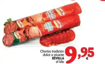 Alimerka Revilla Chorizo tradición dulce o picarte oferta