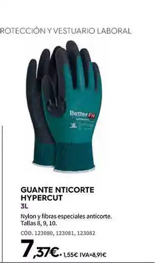 ferrOkey Guante nticorte hypercut 3l oferta
