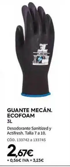 ferrOkey Guante mecán. ecofoam 3l oferta