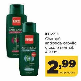 Alimerka Kerzo champú anticaida cabello graso o normal oferta