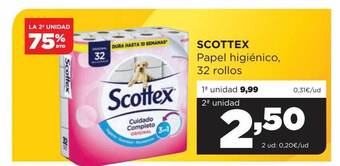 Alimerka Scottex papel higiénico 32 rollos oferta