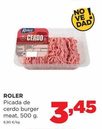 Alimerka Roler picada de cerdo burger meat oferta