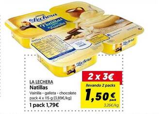 Hiper Usera La lechera natillas oferta
