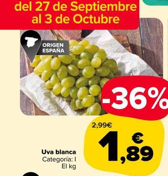 Carrefour Market Uva blanca oferta