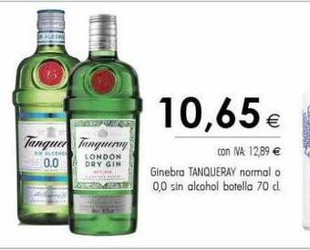 Cash Ifa Ginebra tanqueray normal o 0.0 sin alcohol botella oferta