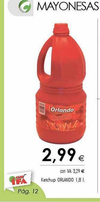 Cash Ifa Ketchup orlando oferta
