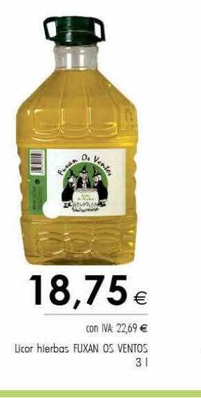 Cash Ifa Licor hierbas fuxan os ventos oferta