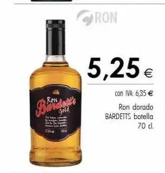 Cash Ifa Ron dorado bardetts botella oferta