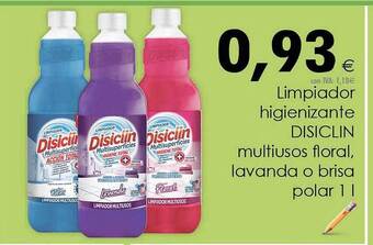 Cash Ifa Limpiador higienizante disiclin multiusos floral lavanda o brisa polar oferta