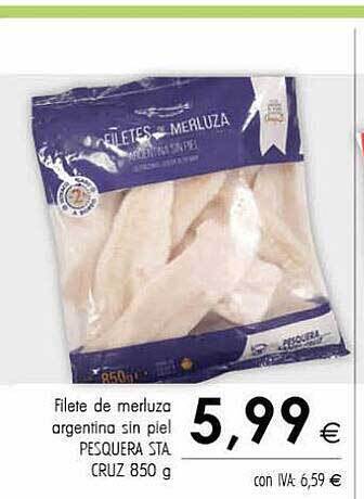 Cash Ifa Filete de merluza argentina sin piel pesquera sta cruz oferta