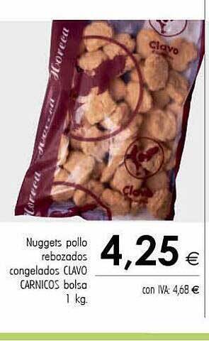 Cash Ifa Nuggets pollo rebozados congelados clavo carnicos bolsa oferta