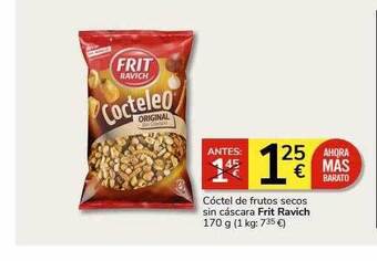 Supermercados Charter Cóctel de frutos secos sin cáscara frit ravich oferta