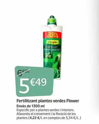 Jardiland Fertilizant plantes verdes flower oferta
