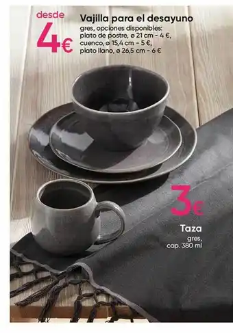 Pepco Vajilla para el desayuno taza oferta