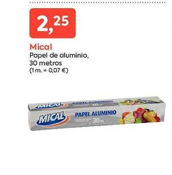 Suma Supermercados Mical papel de aluminio 30 metros oferta