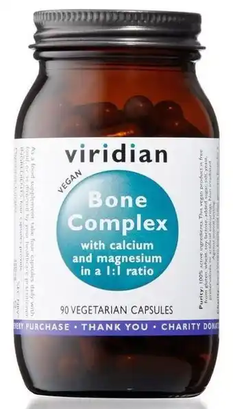 Viridian bone complex 90 cápsulas vegetales