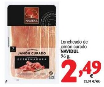 Alimerka Navidul Loncheado de jamón curado 96g oferta