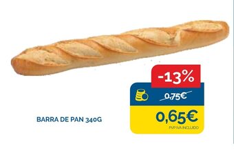 Cash Ecofamilia Barra de pan 340G oferta