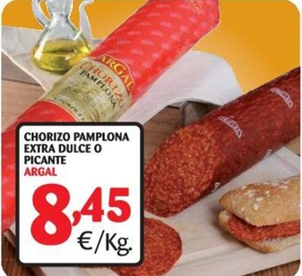 Alimerka Argal Chorizo Pamplona Extra Dulce O Picante oferta