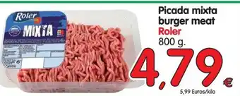 Alimerka Roler Picada mixtra burger meat 800g oferta