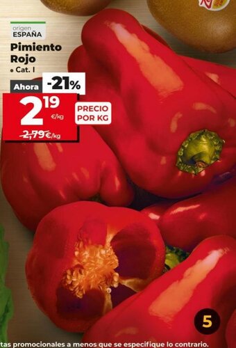 Dia Pimiento Rojo oferta