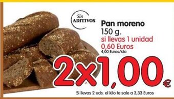 Alimerka Pan moreno 150g oferta