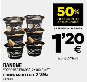 BM Supermercados Danone yopro variedades oferta