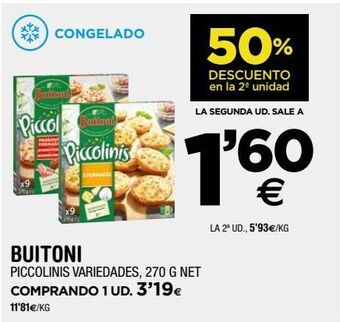 BM Supermercados Buitoni piccolinis variedades oferta