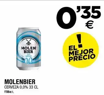 BM Supermercados Molebier cerveza 0,0% oferta