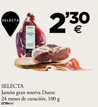 BM Supermercados Selecta jamón gran reserva duroc 24 meses de curación oferta