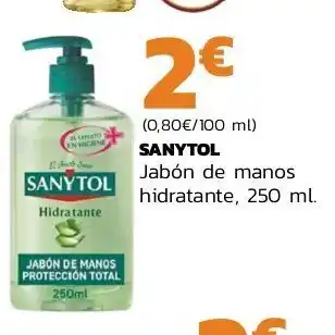 Supermercados Lupa Jabón de manos sanytol oferta