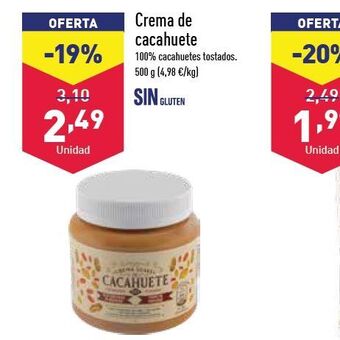 ALDI Crema de cacahuete oferta