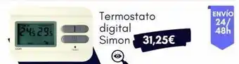 Bricolaje Soriano 24, 295 termostato digital simon 31,25€ envío 24/ 48h oferta