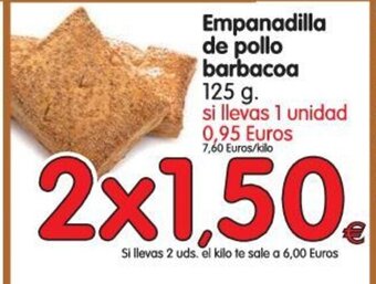 Alimerka Empanadilla de pollo barbacoa 125g oferta
