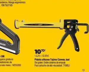 Cadena88 10.70€ +2.25= 12.95€ pistola silicona tajima convoy just sin goteo, doble sistema de empuje. para cartucho de alta viscosid oferta