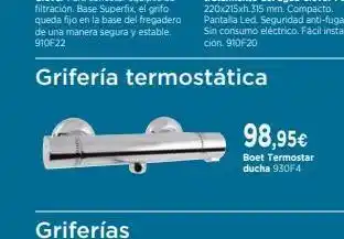 Cadena88 Grifería termostática 98,95€ boet termostar ducha 930f4 oferta