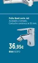 Cadena88 36,95€ bidé 923f2 fellu boet serie jet acabado cromado. cartucho cerámico e 35 mm. oferta