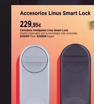 Cadena88 Accesorios linus smart lock 229,95€ cerradura inteligente linus smart lock diseño impecable con la tecnologia más avanzada. oferta