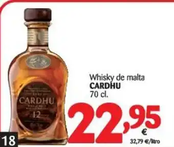 Alimerka Cardhu Whisky de malta 70cl oferta
