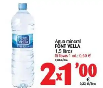 Alimerka Font Vella Agua mineral 1,5L oferta